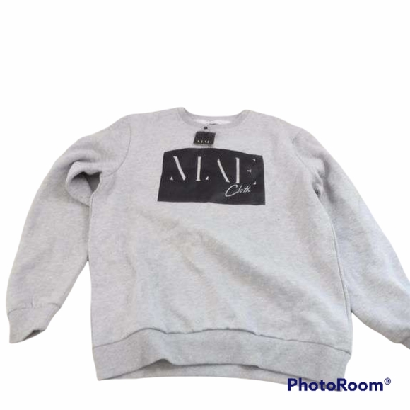 NWT Mae Cloth Zeus Grey Sweatshirt sz XL - Picture 2 of 4